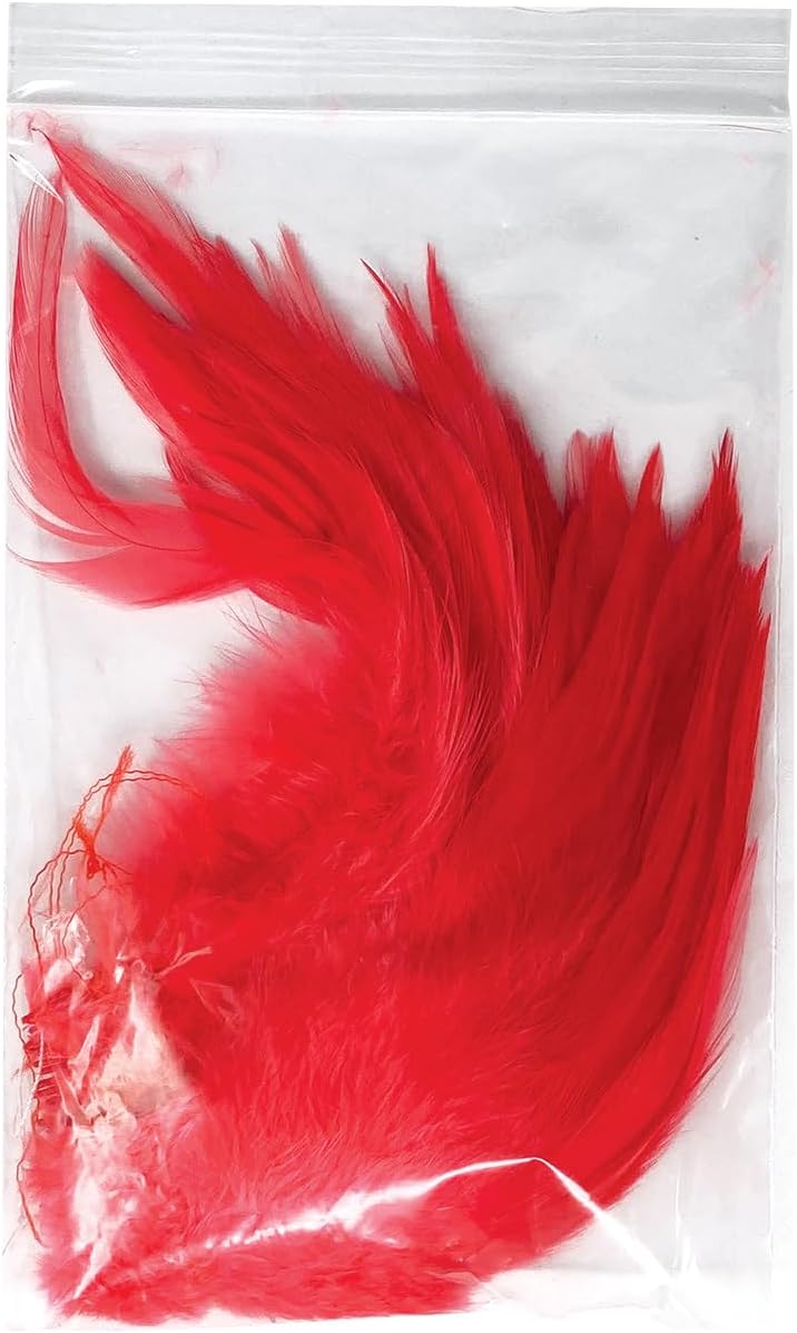Creative Angler Saddle Hackle Fly Tying Materials - Natural Feathers for Wet Flies, Rooster Feathers, Hair Feathers for Crafts, Fly Tying Kit - Small Feathers Combo Pack of Steelhead Colored Feathers - Image 3